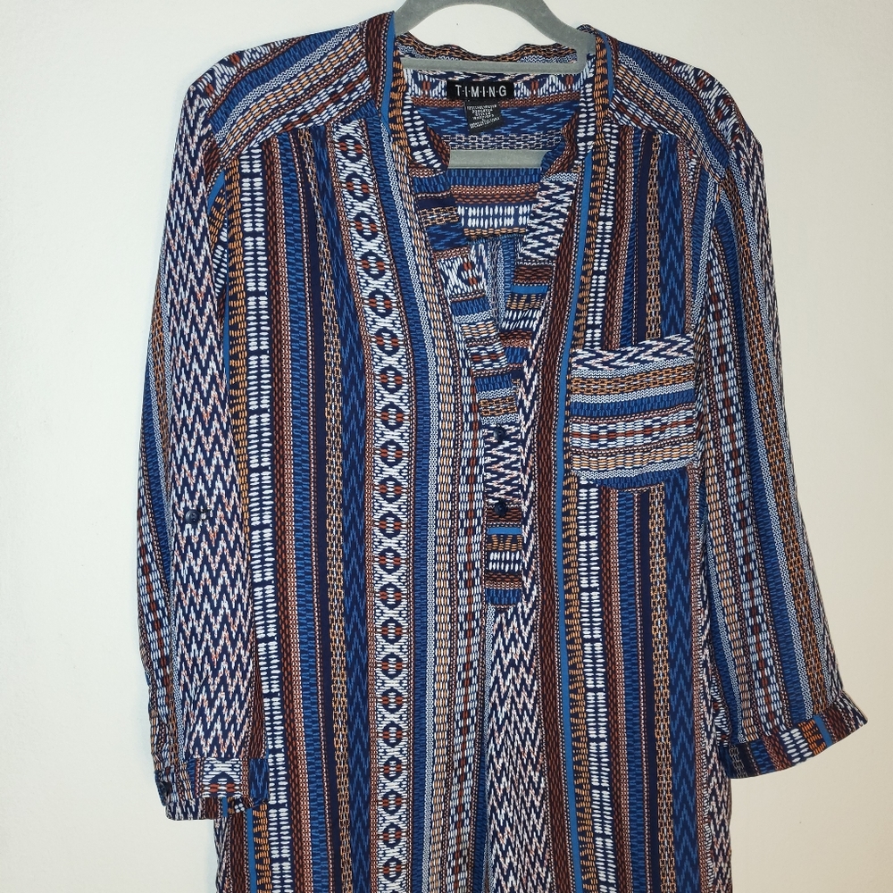 Pattern Multicolor Blouse